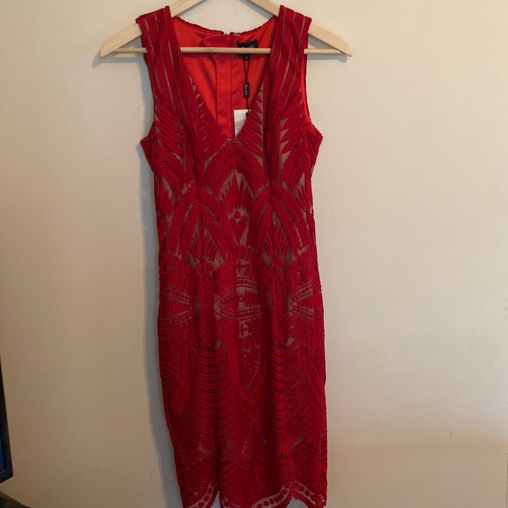 Sleeveless midi formal dress size 4